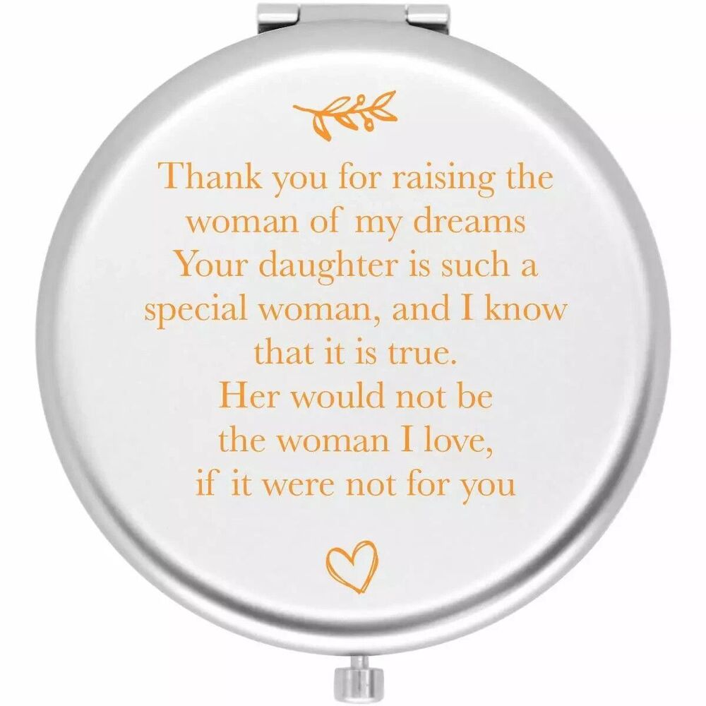 Mother-in-law Gift Travel Compact Pocket Mirror for Mother of The Bride